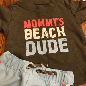 3 month boys bathing suits with matching shirt